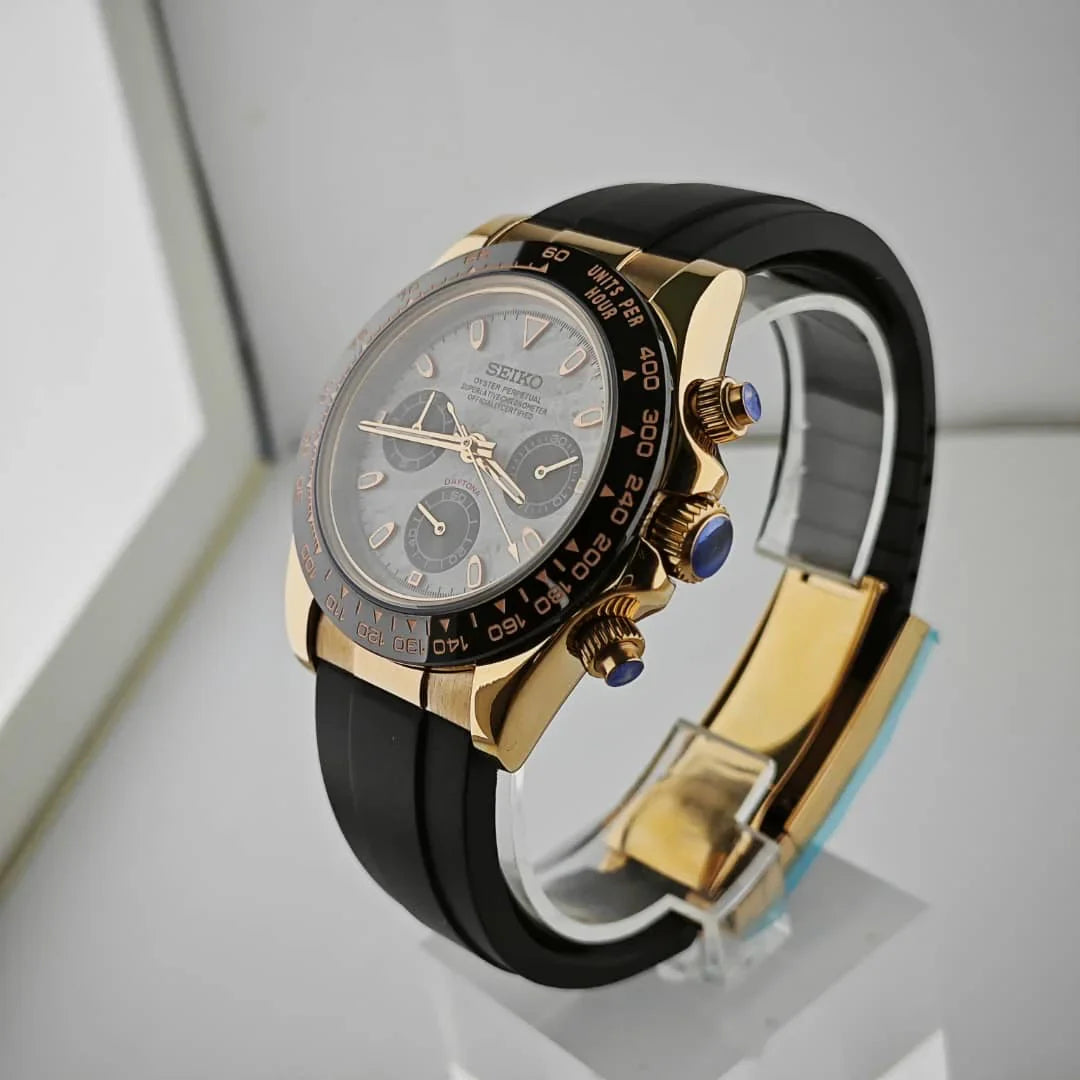 Daytona Rose Gold 'Meteorite' Dial Oysterflex Custom Mod