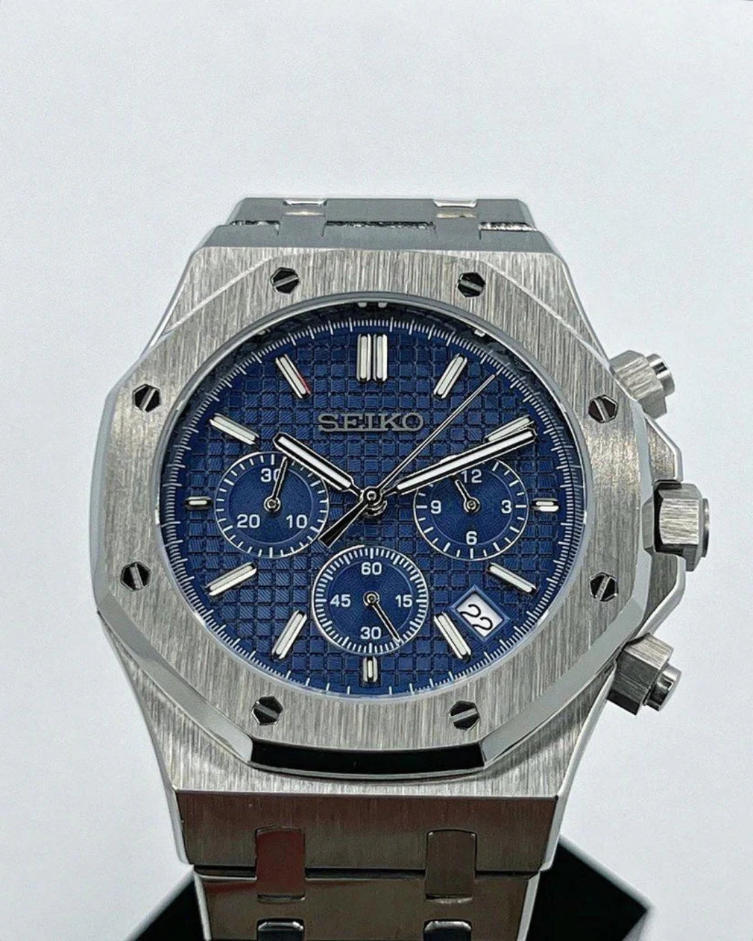 Royal Oak Rose Gold Green Dial Custom Mod