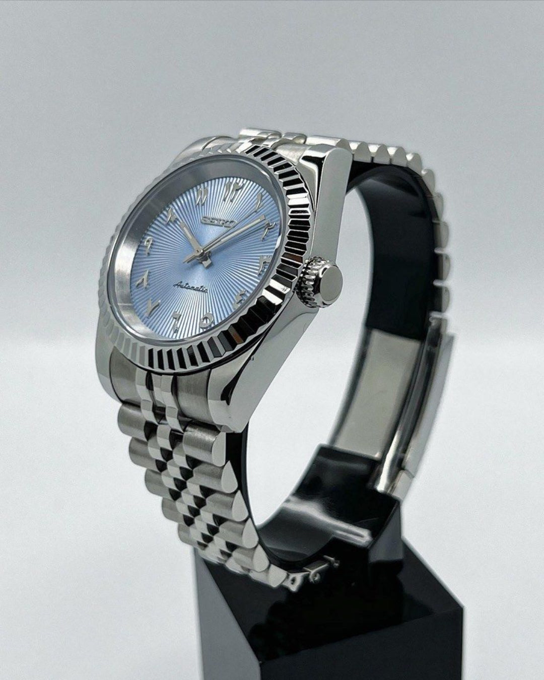 Datejust Arabic Sky Blue Dial Custom Mod