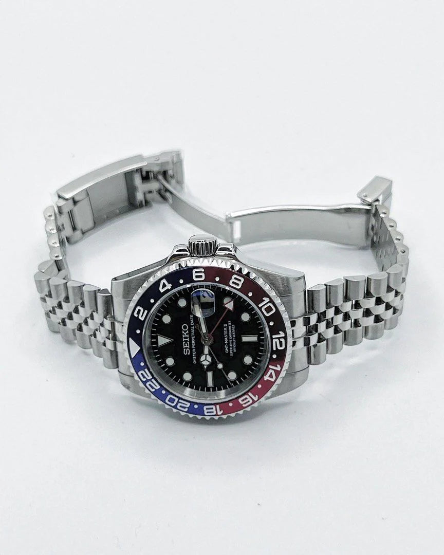 GMT Master II "Pepsi" Black Dial Custom Mod