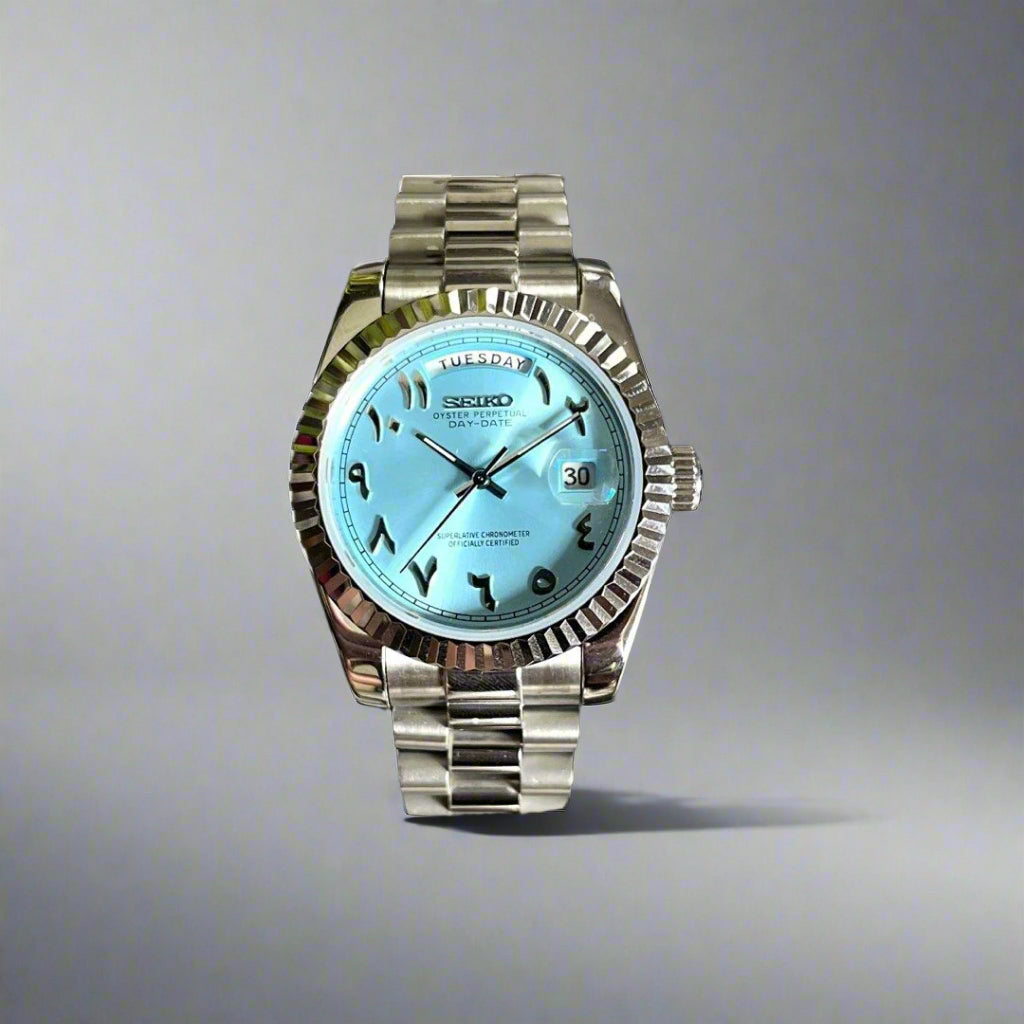 Daydate Tiffany Blue Arabic Dial Custom Mod