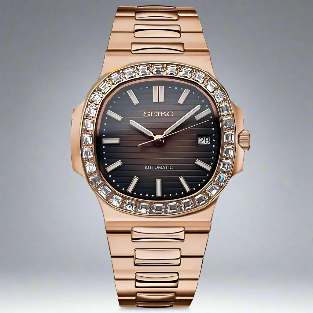 Nautilus "Brown” Diamond Bezel Custom Mod