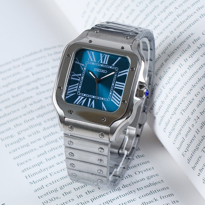 Santos Blue Dial Custom Mod
