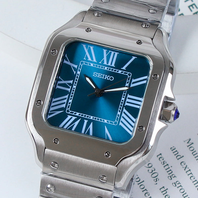 Santos Blue Dial Custom Mod
