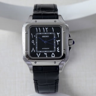 Santos Arabic Scale Black Leather Belt Custom Mod