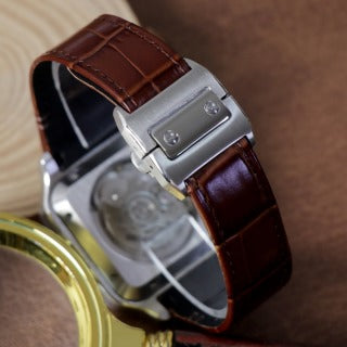 Santos Arabic Dial Brown Leather Belt Custom Mod