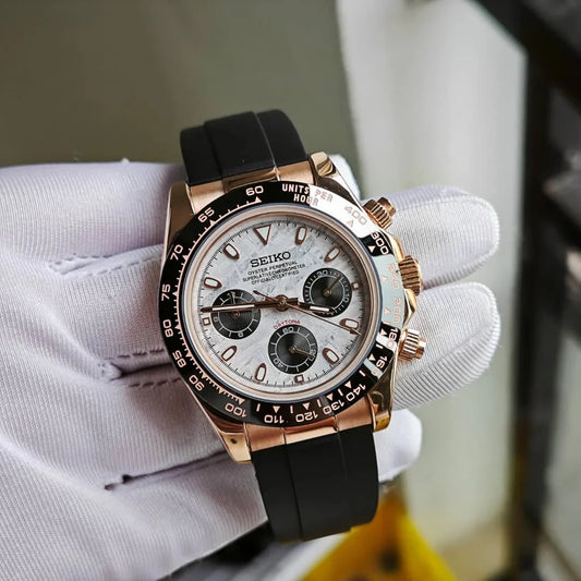 Daytona Rose Gold 'Meteorite' Dial Oysterflex Custom Mod