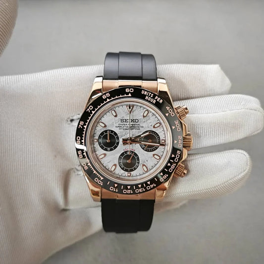 Daytona Rose Gold 'Meteorite' Dial Oysterflex Custom Mod