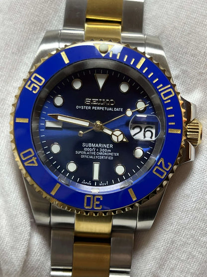 Submariner "Bluesy" Two Tone Custom Mod