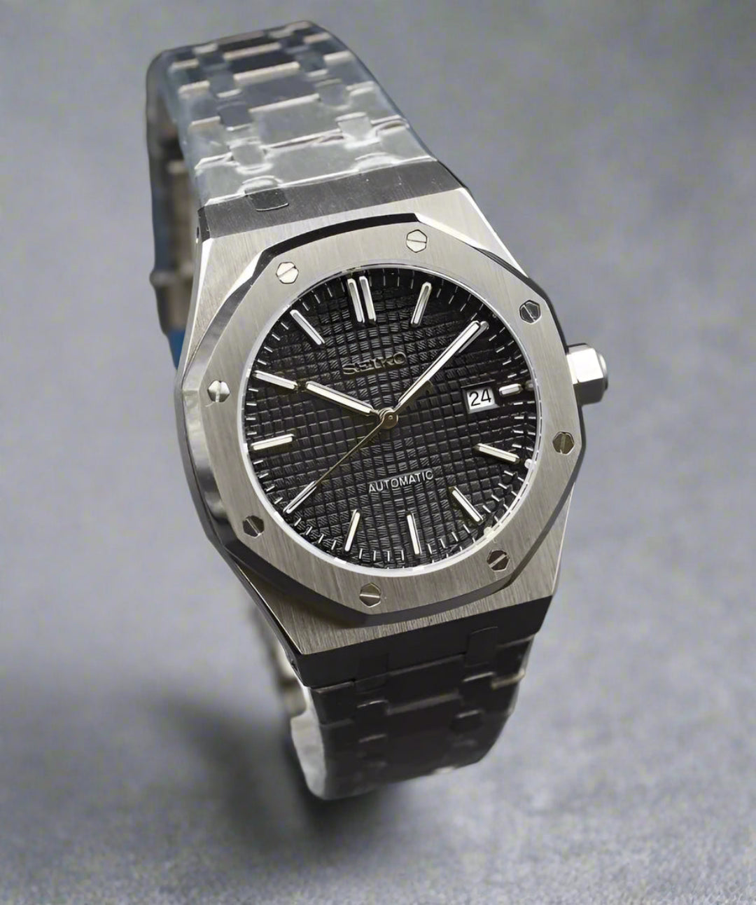 Royal Oak Rose Gold Green Dial Custom Mod