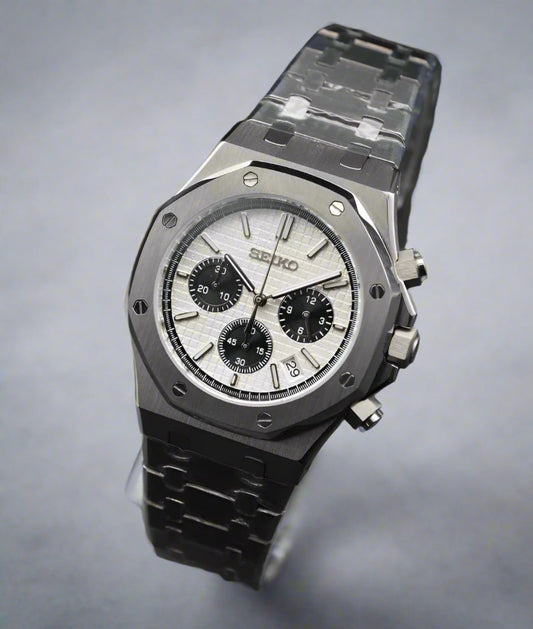 Royal Oak Rose Gold Green Dial Custom Mod