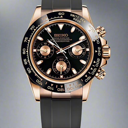 Daytona Black Rose Gold Oysterflex Custom Mod