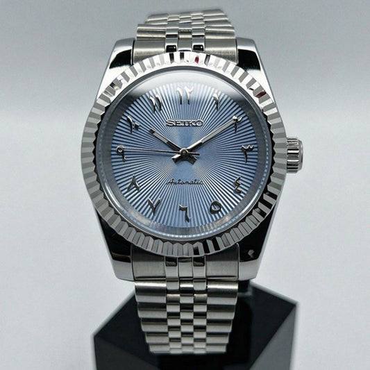 Datejust Arabic Sky Blue Dial Custom Mod