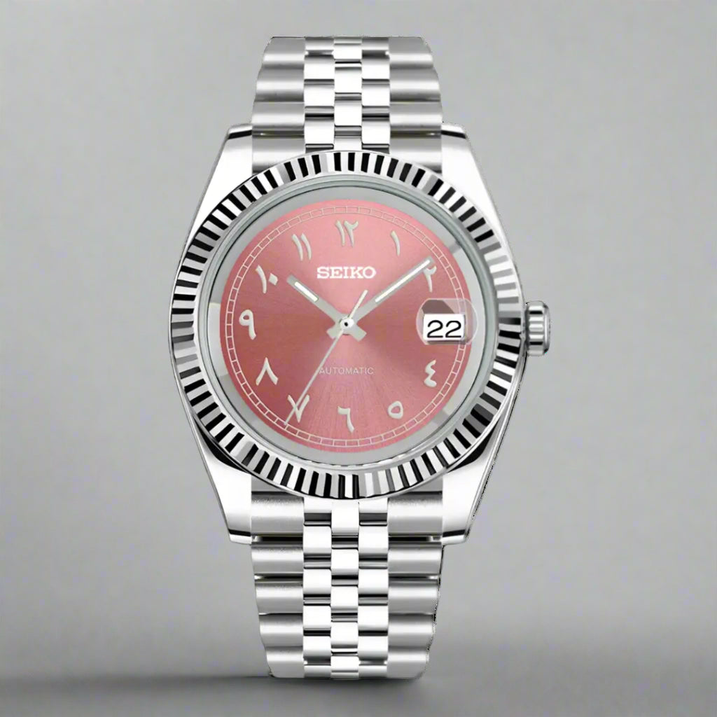 Datejust Pink Arabic Dial Custom Mod