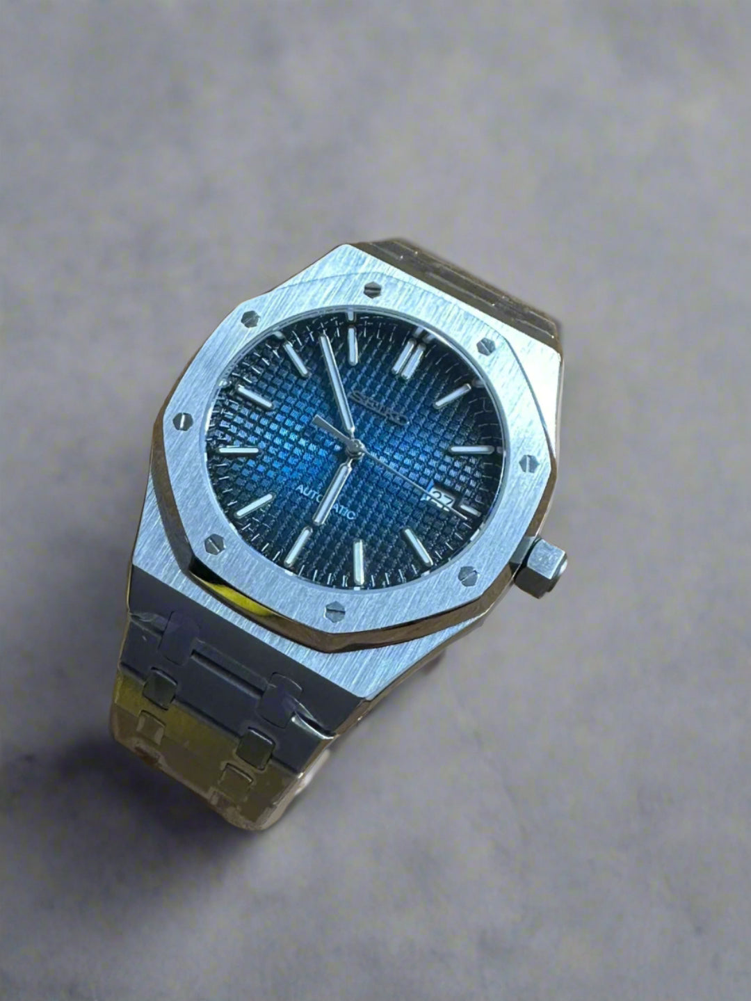 Royal Oak Rose Gold Green Dial Custom Mod