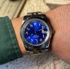 Datejust Blue Arabic Dial Custom Mod