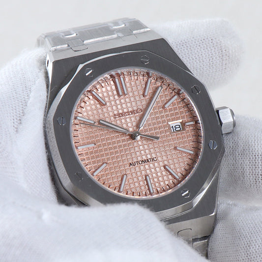 Royal Oak Rose Gold Green Dial Custom Mod