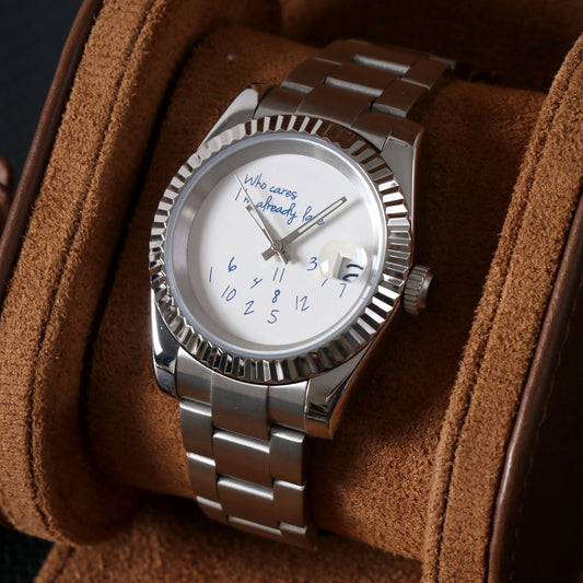 Datejust 'Who Cares I'm Already Late' Custom Mod