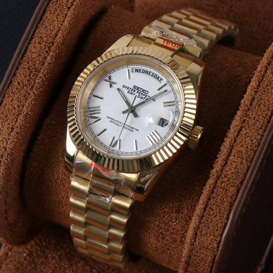 Daydate Gold-White Two Tone Custom Mod