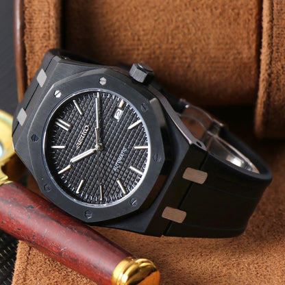 Royal Oak Rose Gold Green Dial Custom Mod