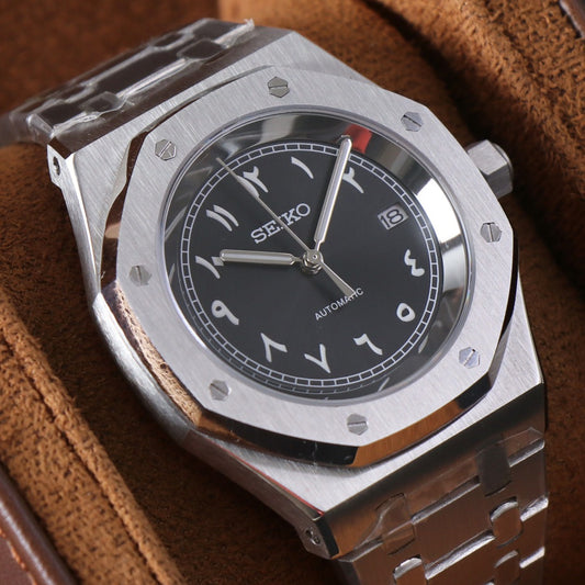 Royal Oak Rose Gold Green Dial Custom Mod
