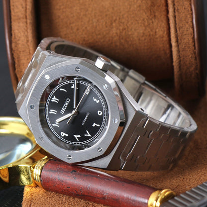 Royal Oak Rose Gold Green Dial Custom Mod