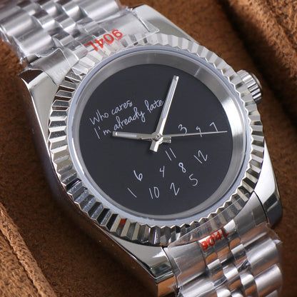 Datejust 'Who Cares I'm Already Late' Custom Mod