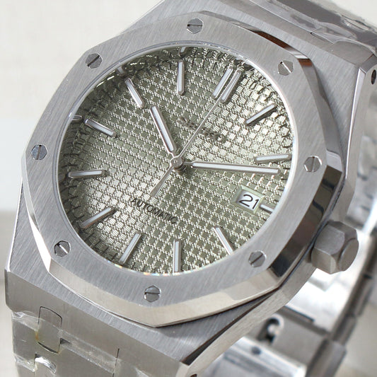 Royal Oak Rose Gold Green Dial Custom Mod