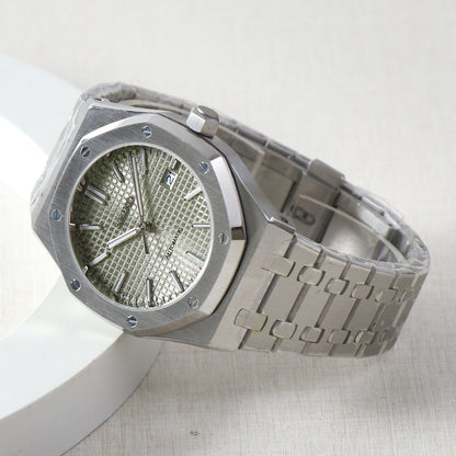 Royal Oak Rose Gold Green Dial Custom Mod