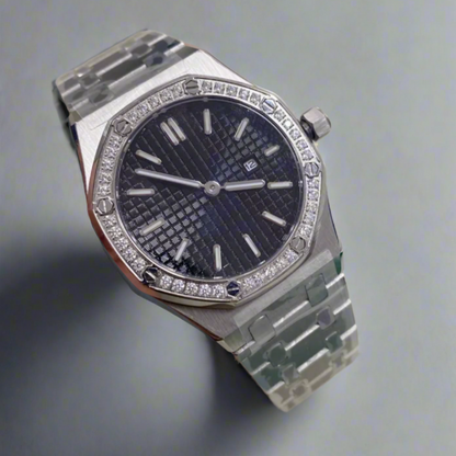 Royal Oak Rose Gold Green Dial Custom Mod