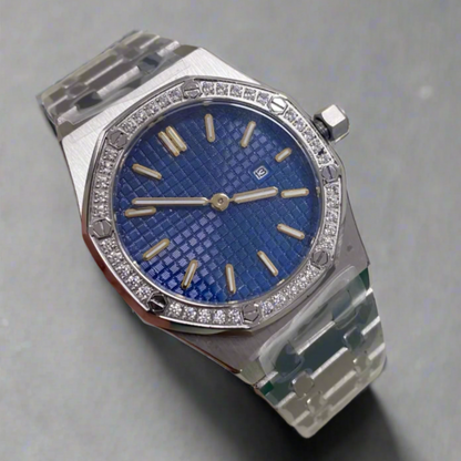 Royal Oak Rose Gold Green Dial Custom Mod