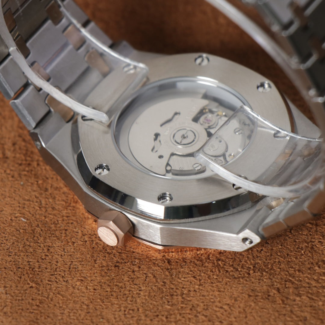 Royal Oak Rose Gold Black Custom Mod