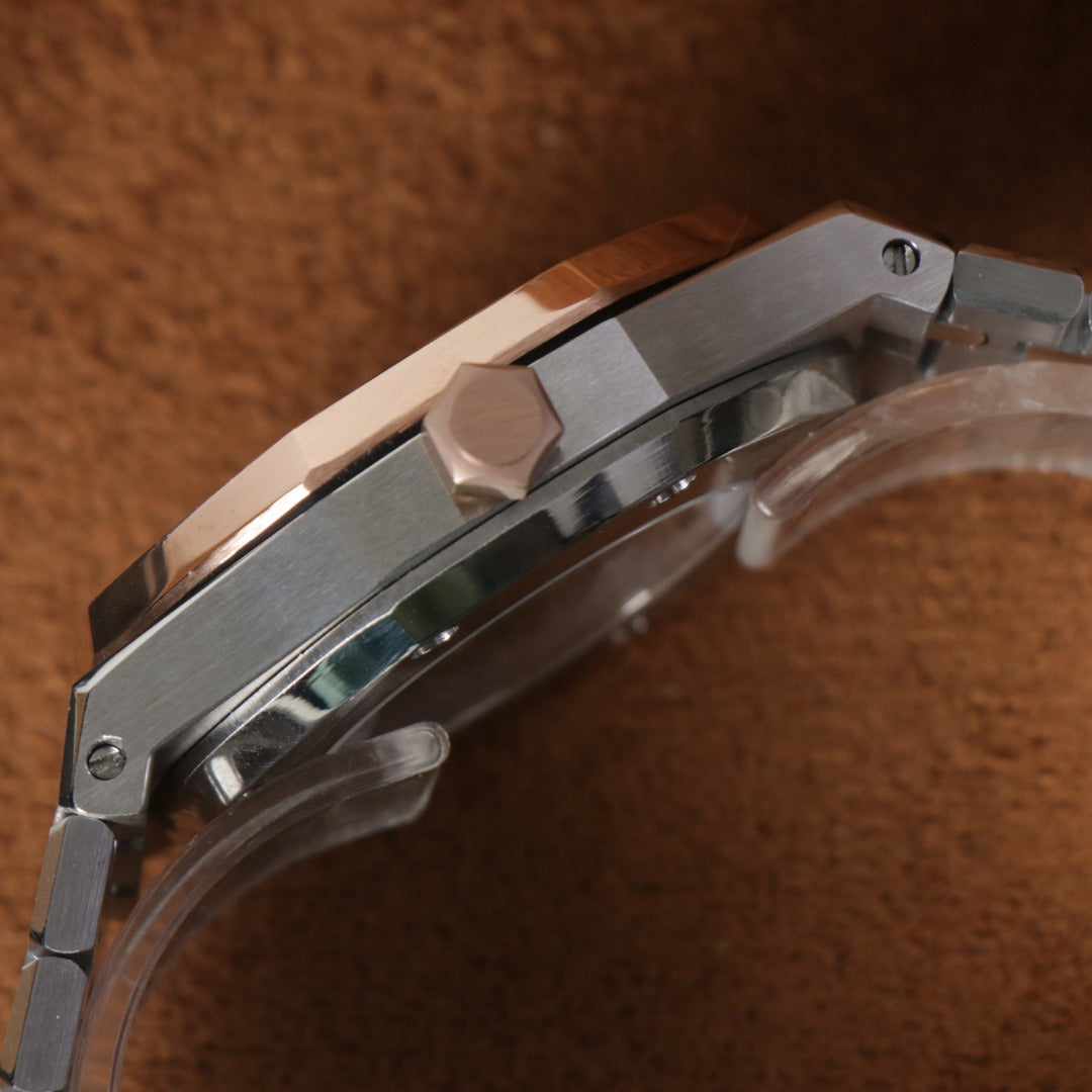 Royal Oak Rose Gold Black Custom Mod