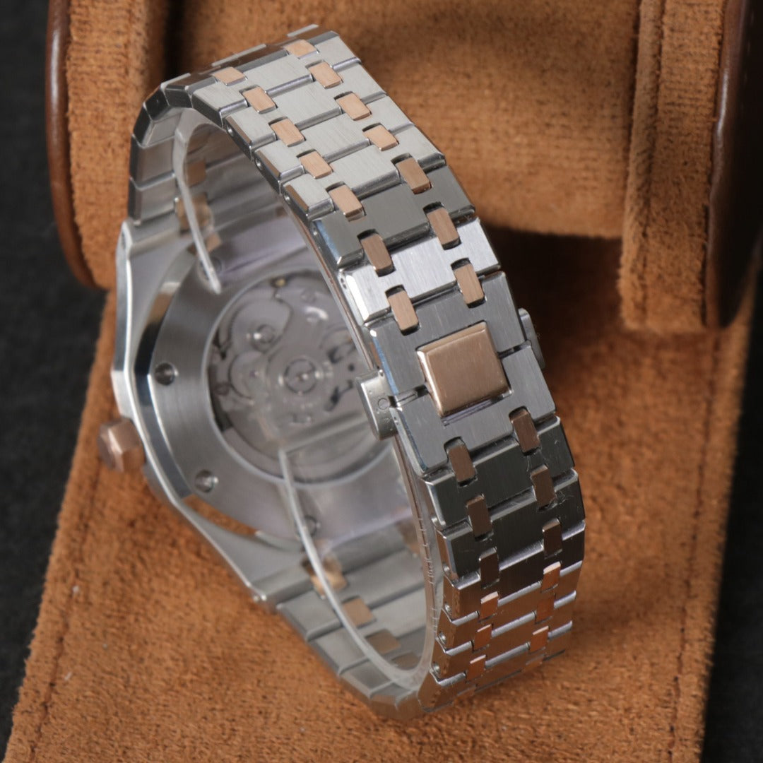 Royal Oak Rose Gold Black Custom Mod