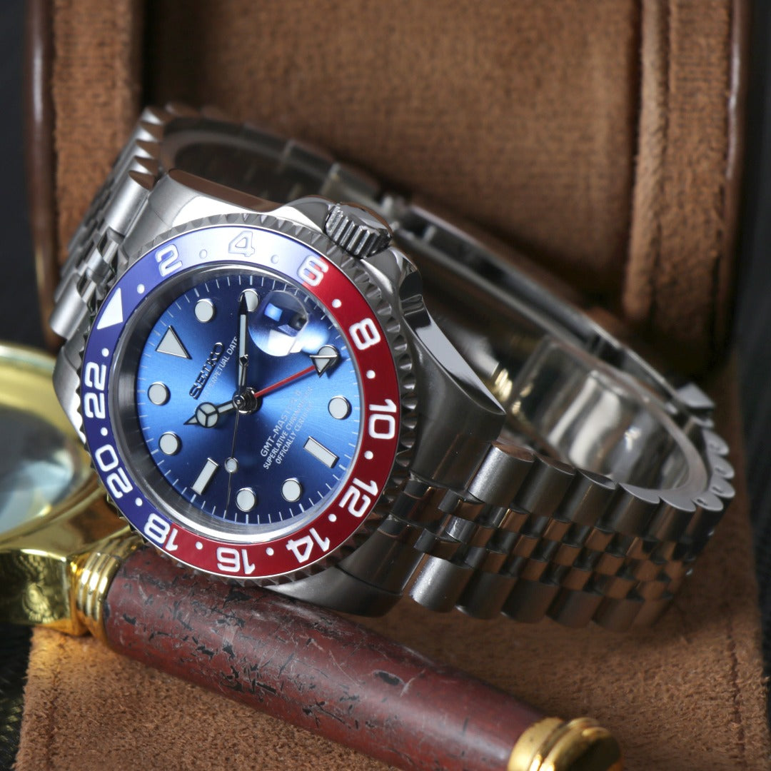 GMT Master II "Pepsi" Blue Dial Custom Mod