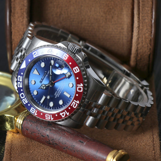 GMT Master II "Pepsi" Blue Dial Custom Mod
