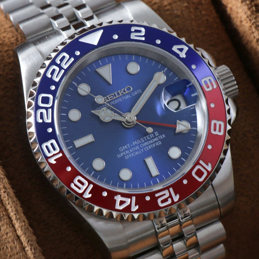 GMT Master II "Pepsi" Blue Dial Custom Mod