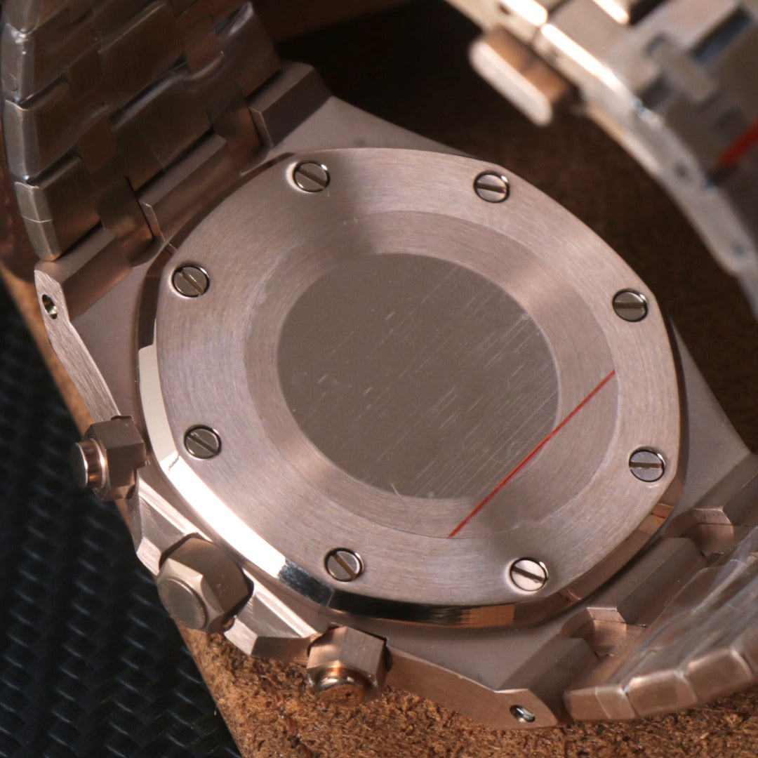 Royal Oak Chronograph Rose Gold Blue Custom Mod