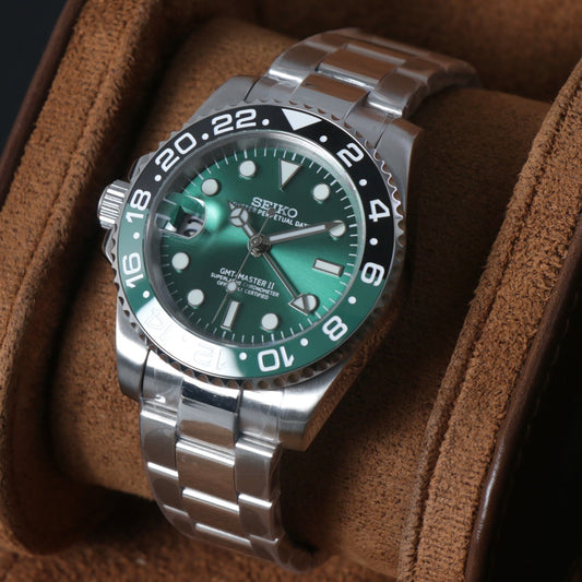 Sprite GMT-Master II Green Dial 'Left Crown' Custom Mod