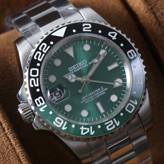 Sprite GMT-Master II Green Dial 'Left Crown' Custom Mod