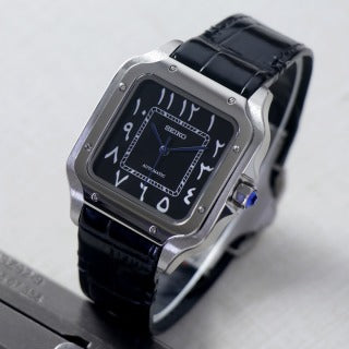 Santos Arabic Scale Black Leather Belt Custom Mod