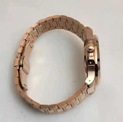 Nautilus "Rose Gold & Black Dial Open Heart" Custom Mod